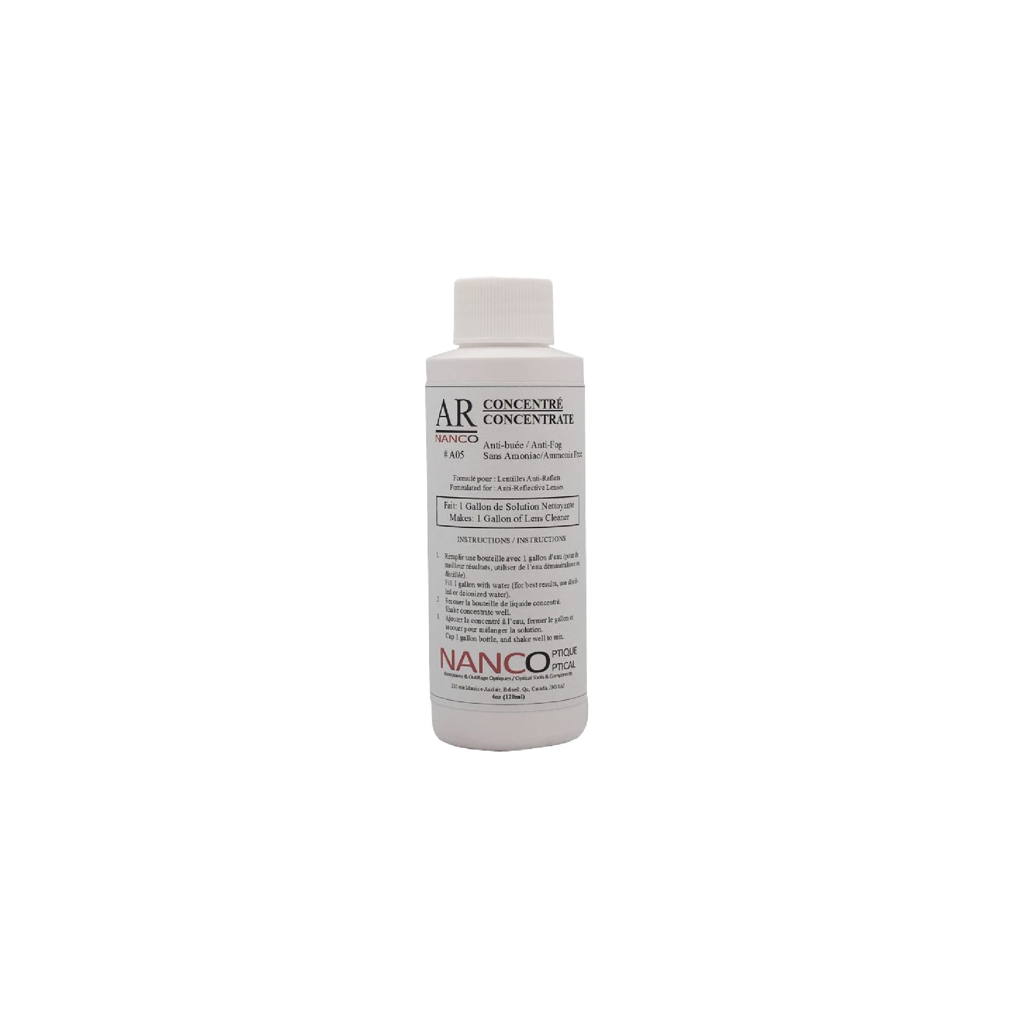 Nettoyeur anti-reflets concentré liquide