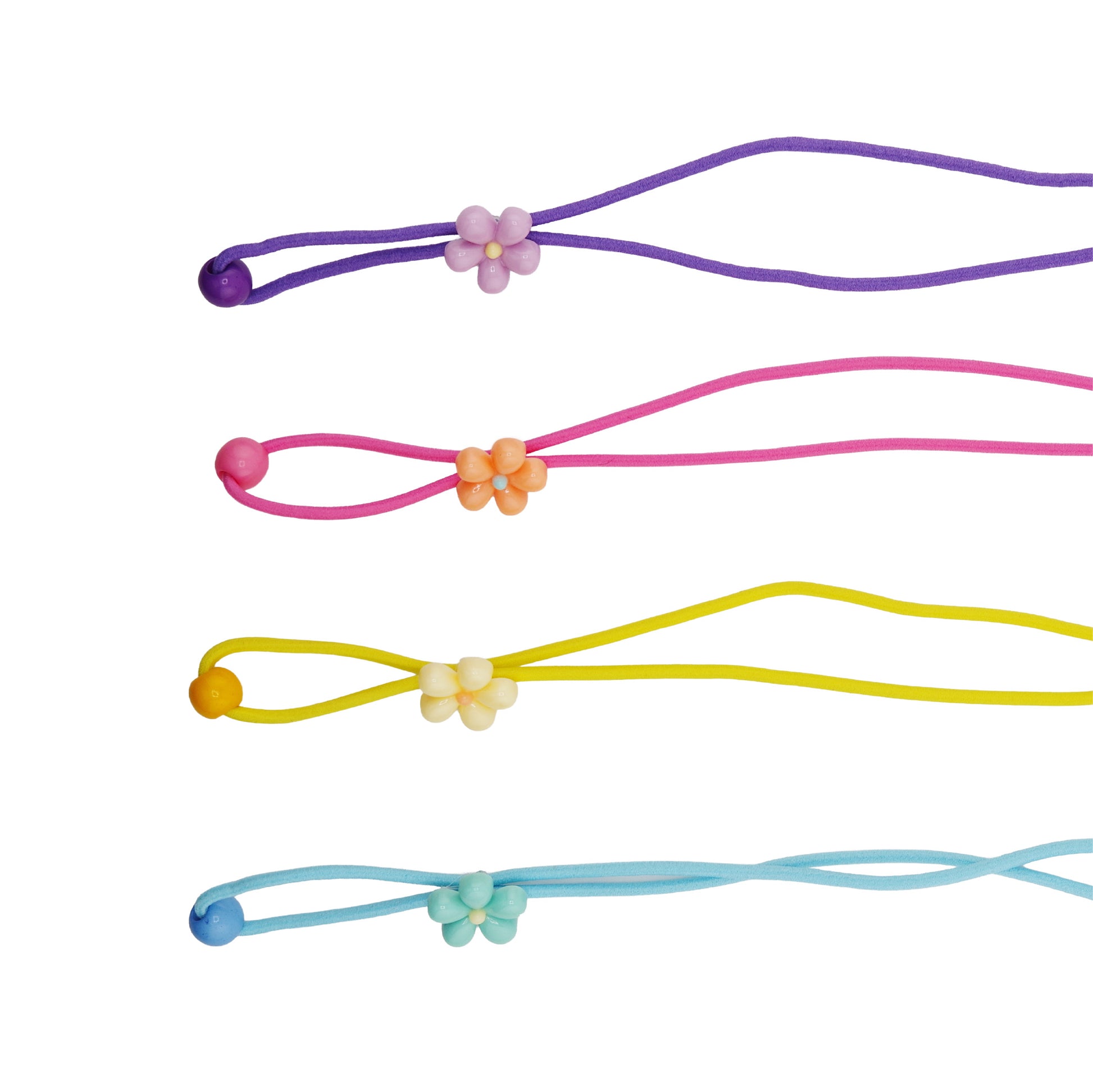 Cordons élastiques ajustables pour enfants - Fleurs