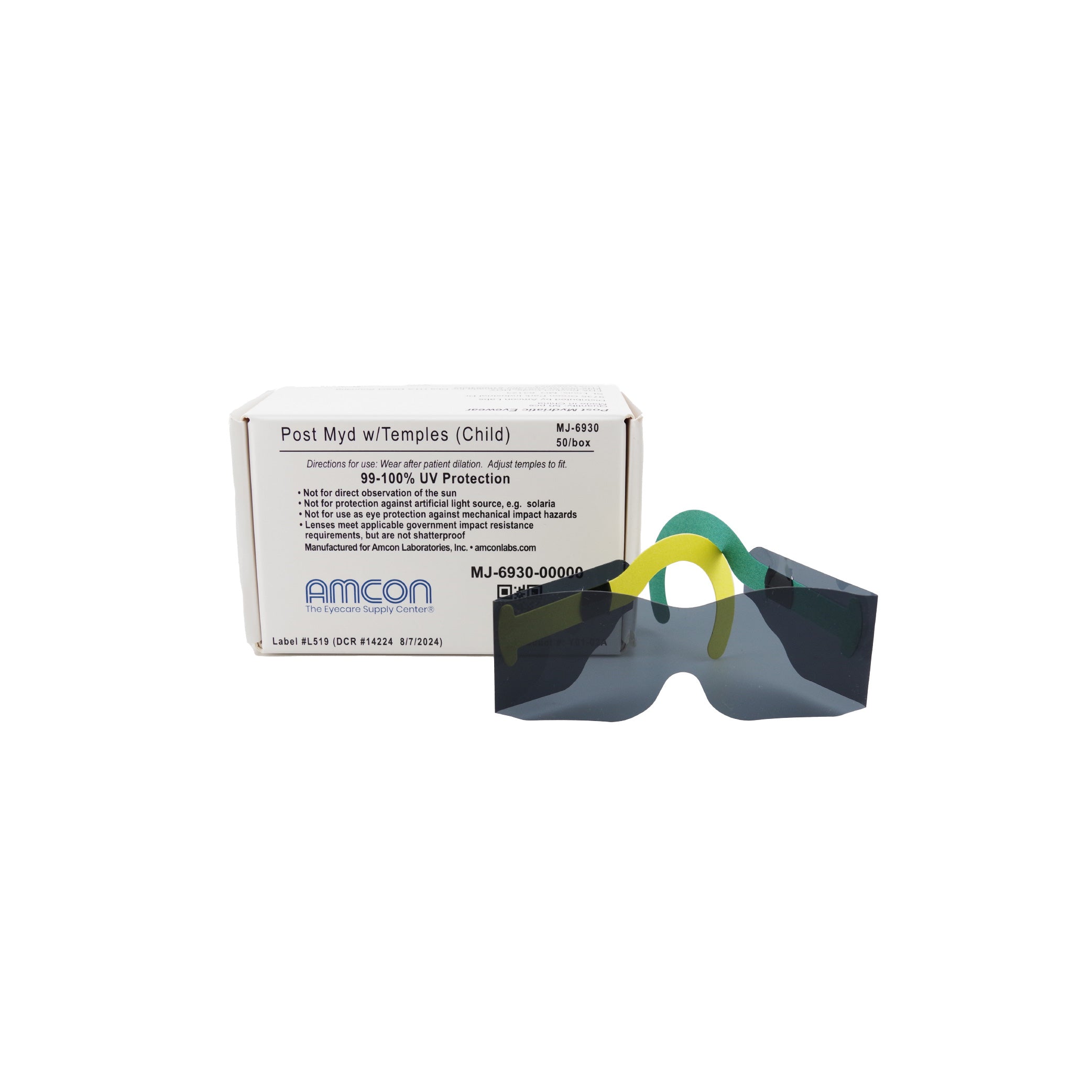 Children's post-mydriatic spectacles