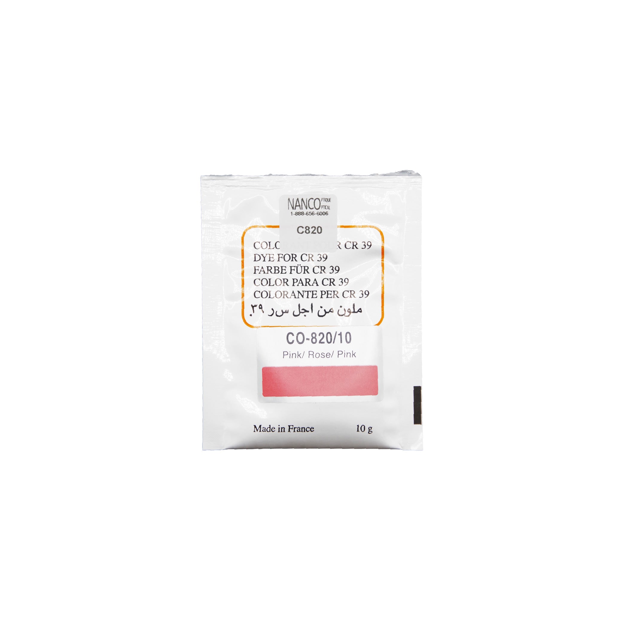 Lens dye in powder