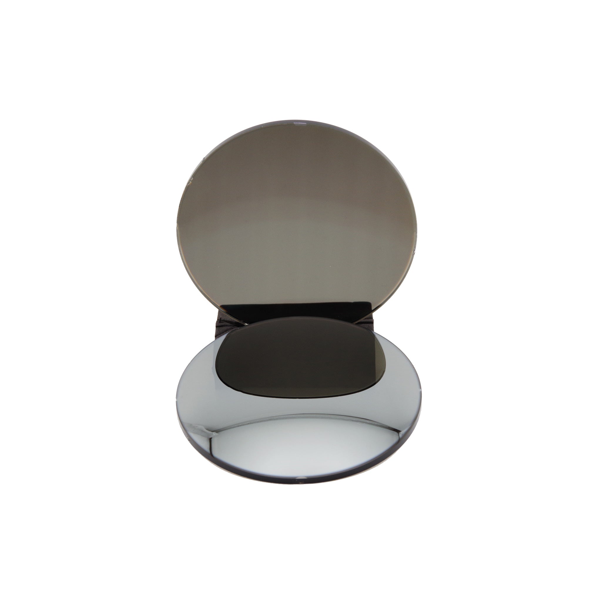 Lentilles base 4 CR39 polarisées miroir argent-grises