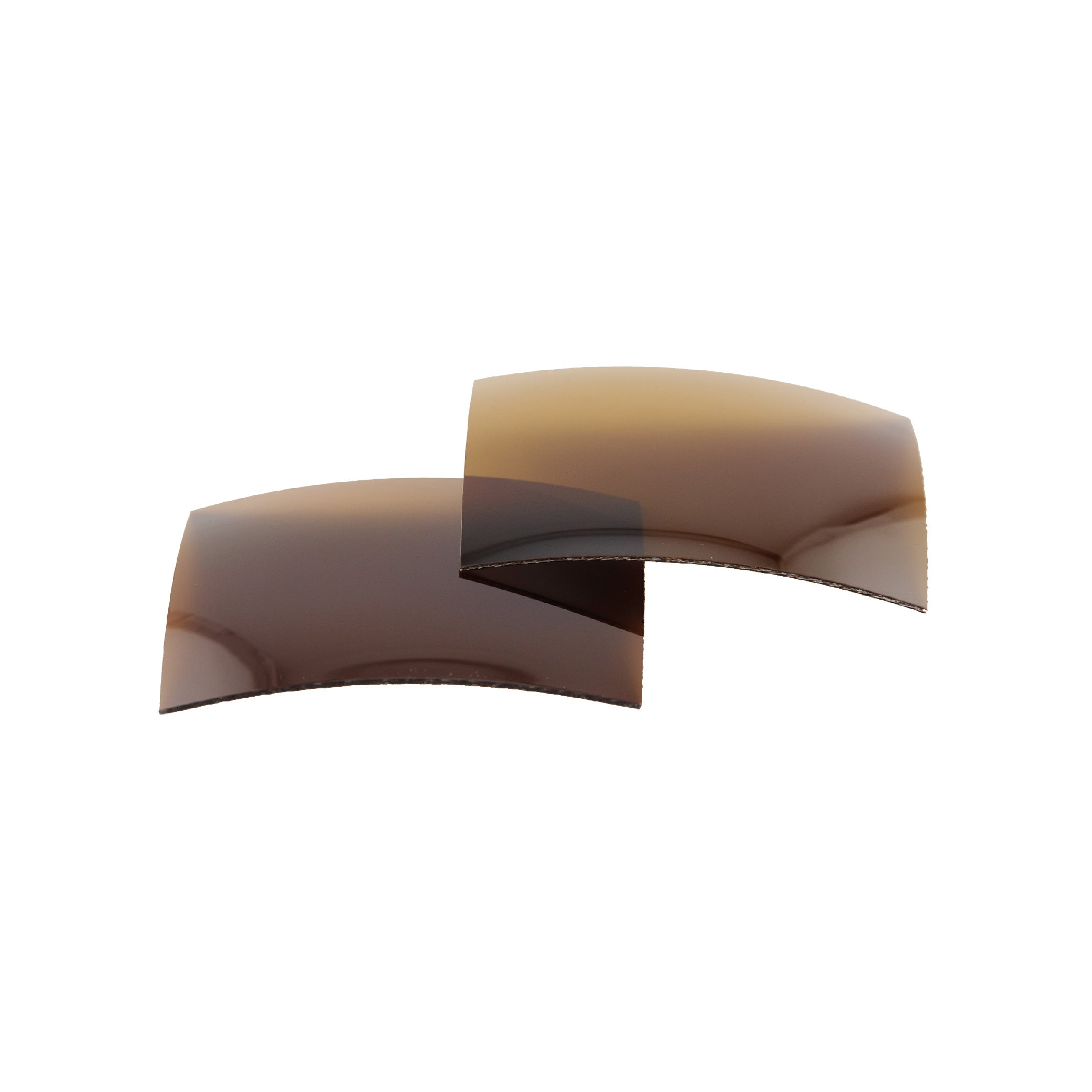 Lentilles base 4 polycarbonate polarisées brunes
