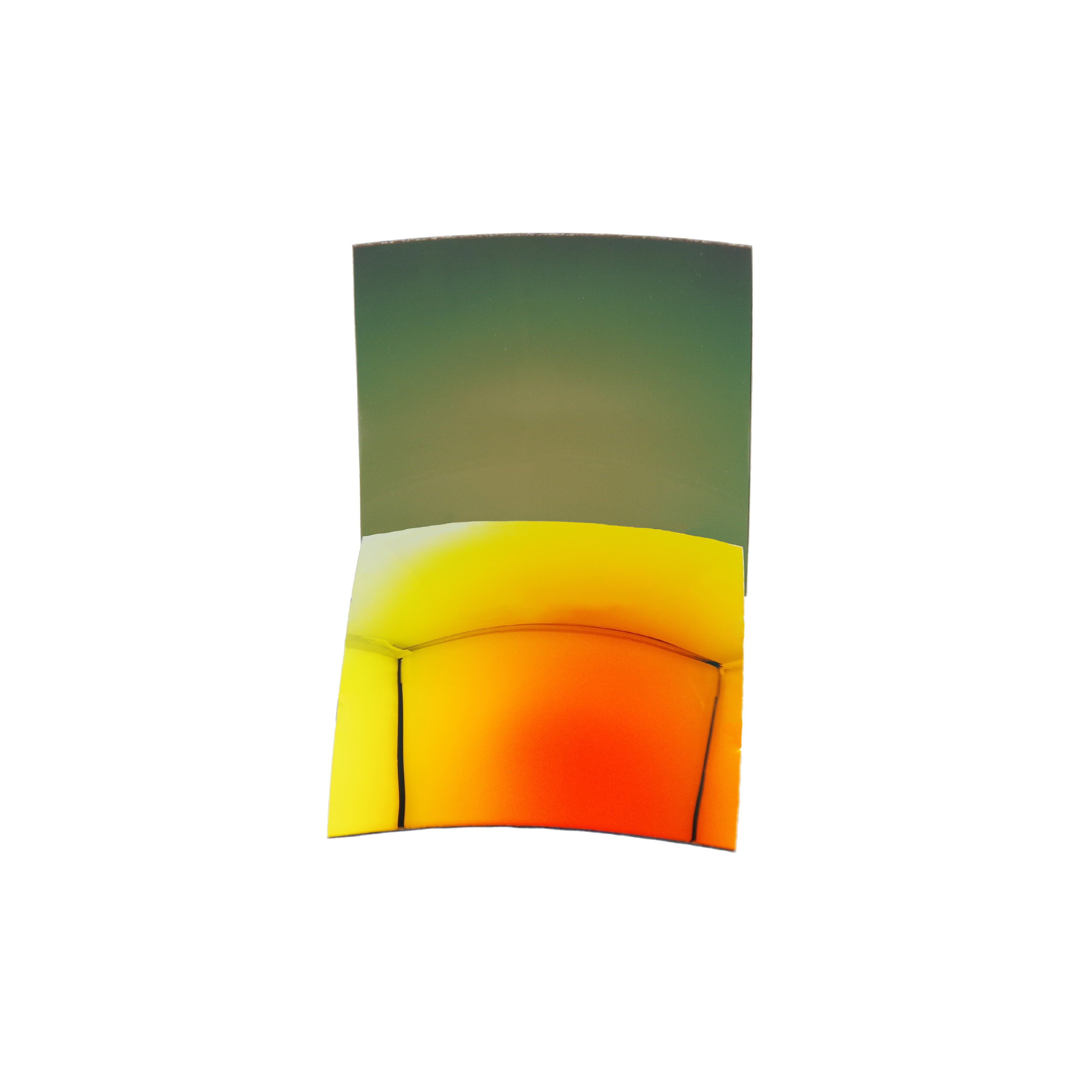 Lentilles base 4 polycarbonate polarisées miroir rouges-brunes