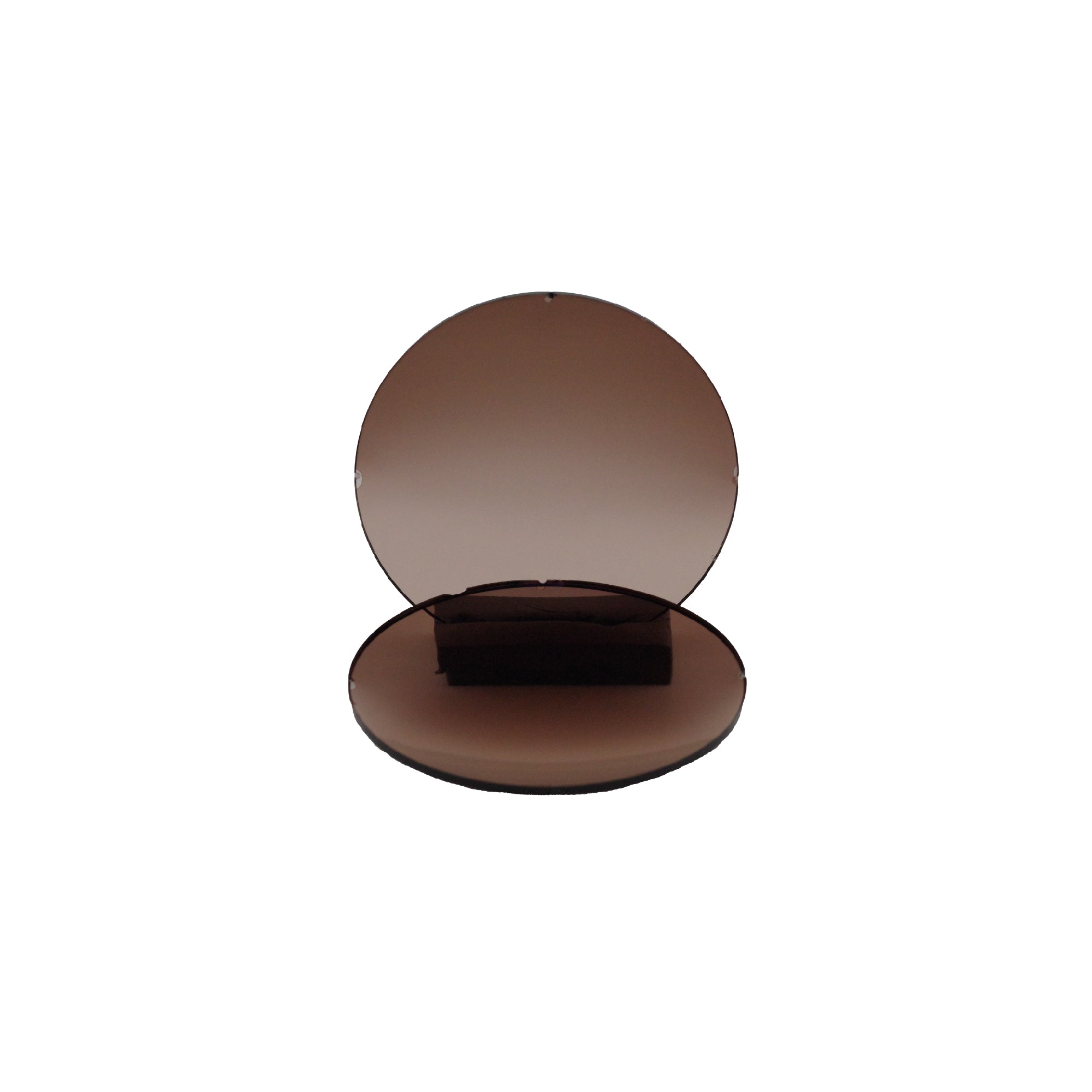 Lentilles base 6 CR39 polarisées dégradées brunes