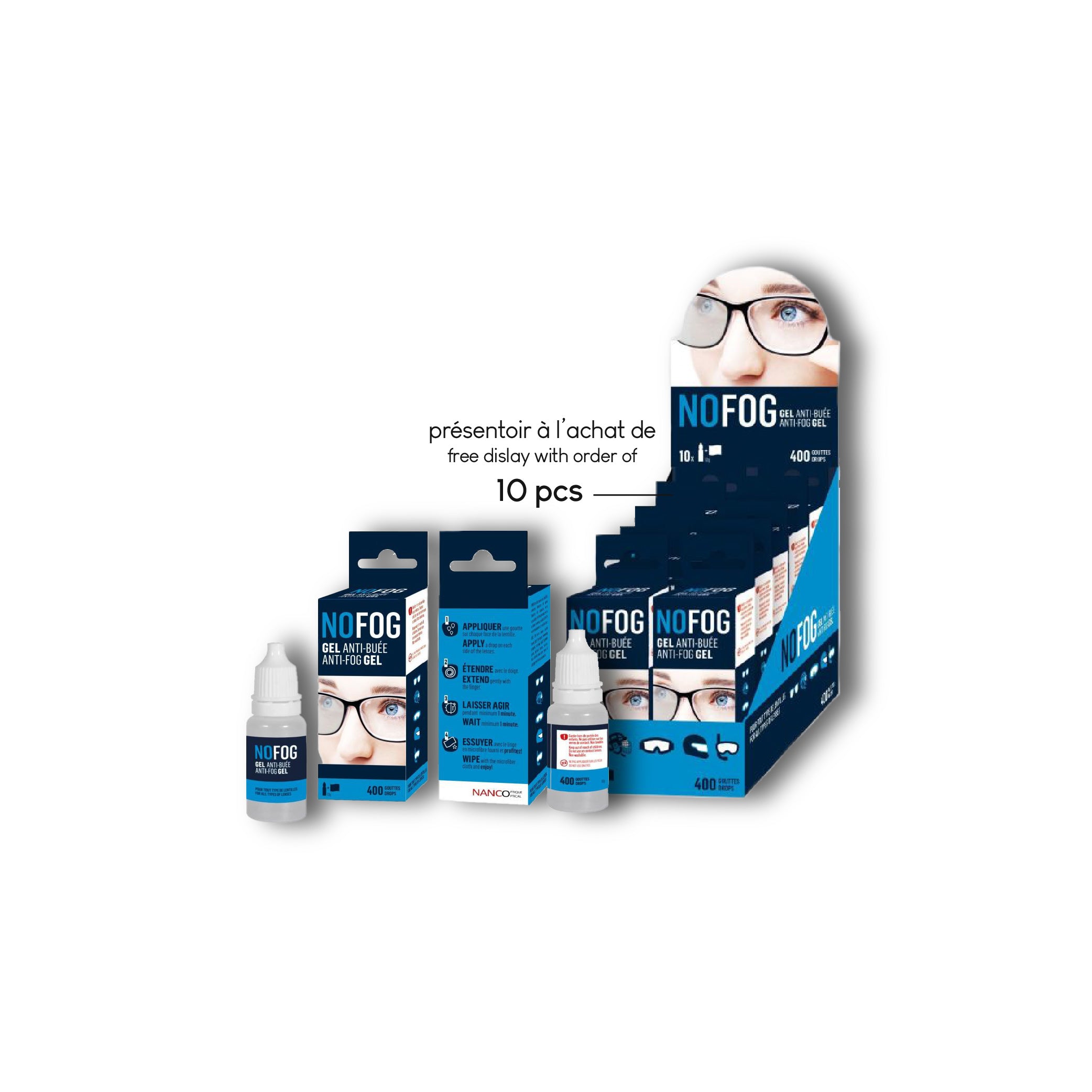 Kit No Fog gel
