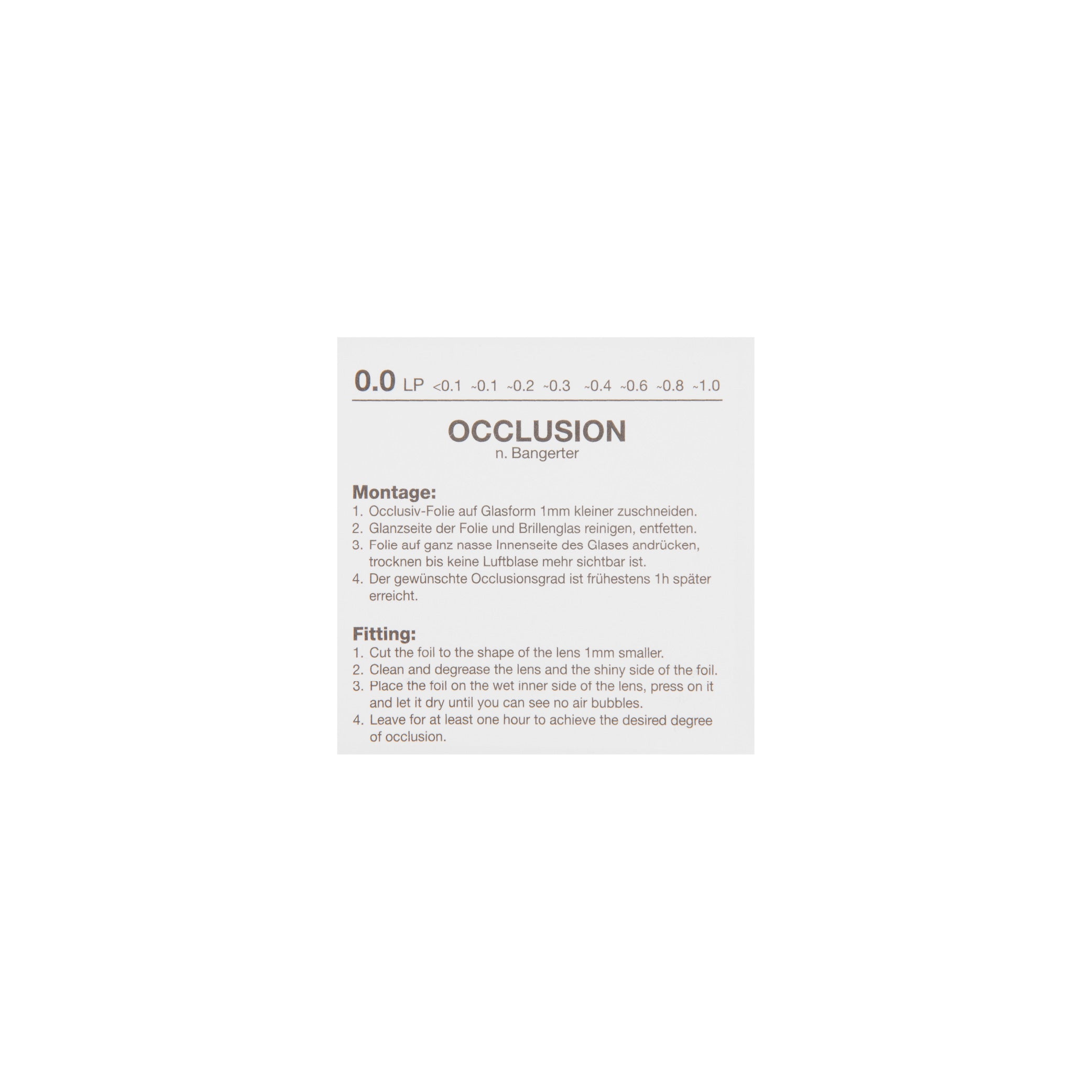 Occlusion