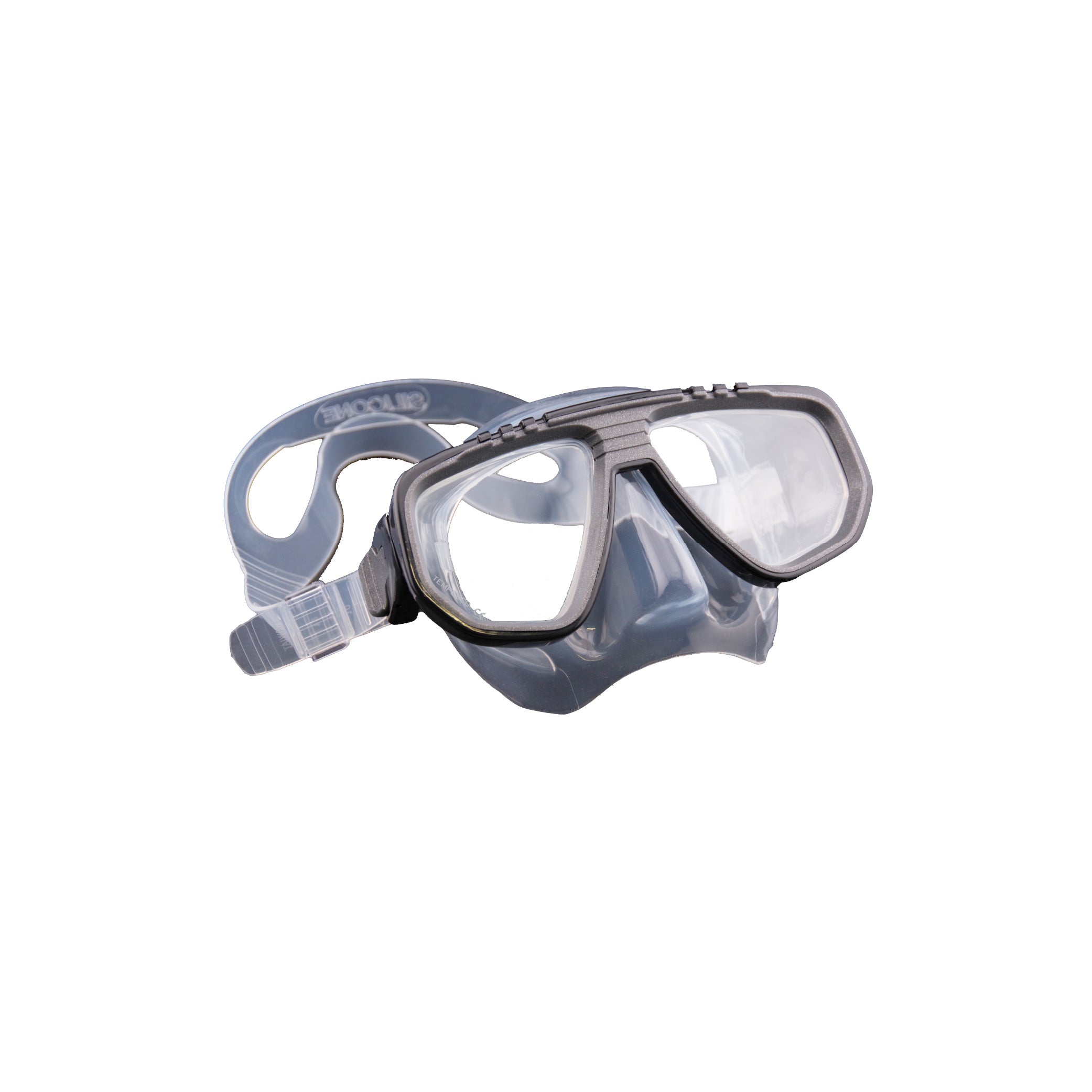 Masque de plongée bleu & noir