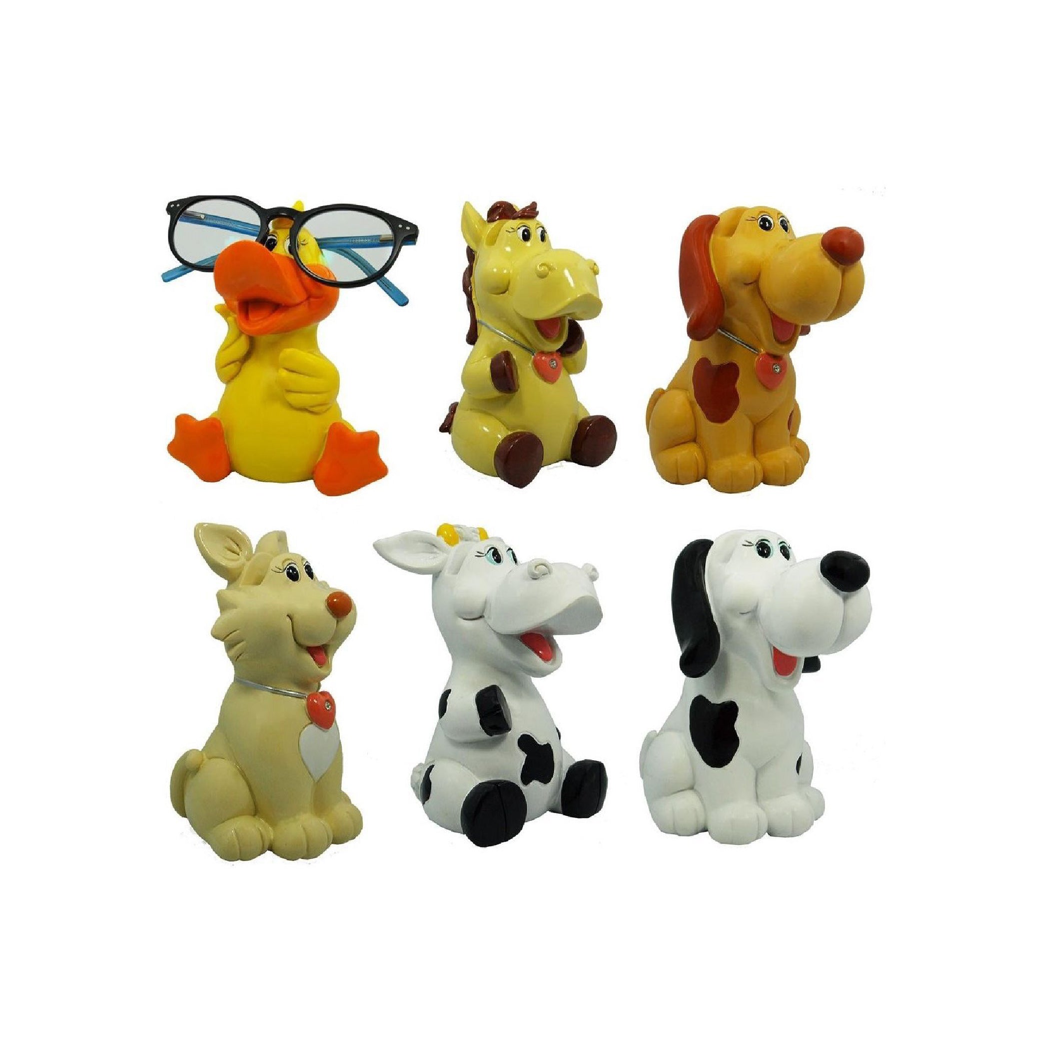 Piggy bank eyeglass holder