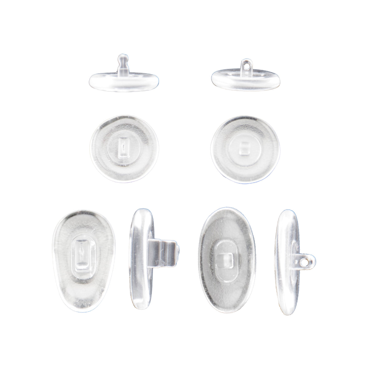 Glass nose pads