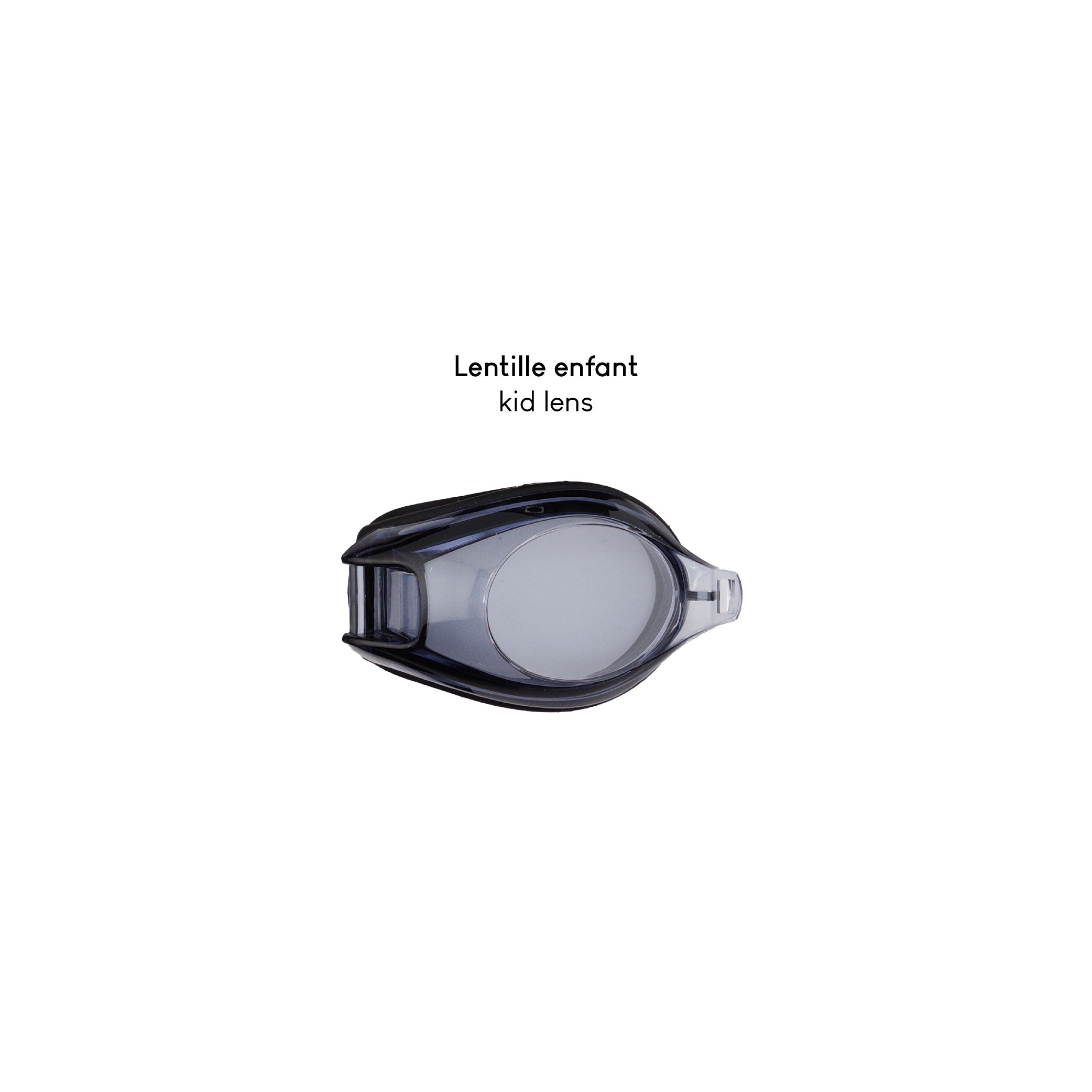 Replacement lens for children's swimming goggles